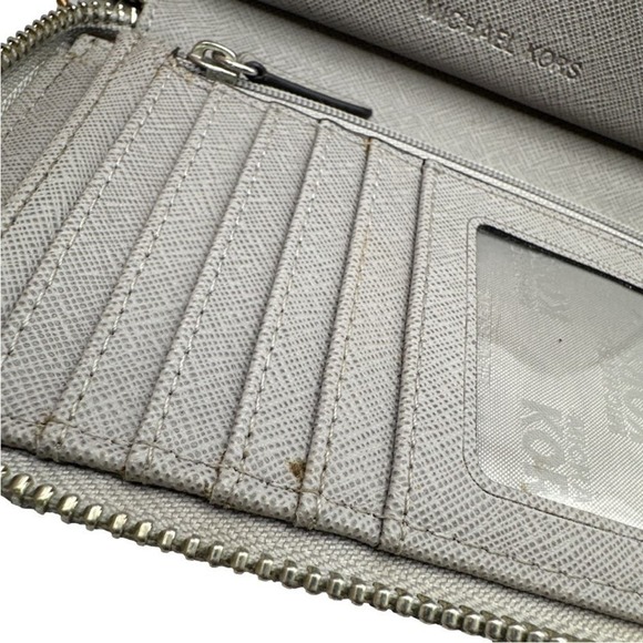 MICHAEL KORS Gray Zip Around Wallet - Picture 8 of 9